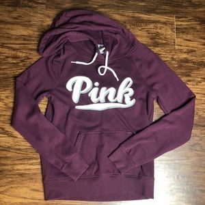 Maroon PINK Hoodie